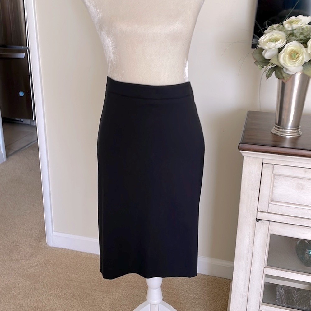 DKNY Black Midi Skirt.